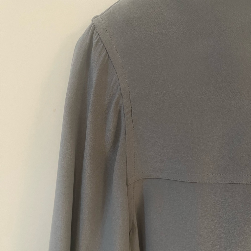 Long sleeve silk top